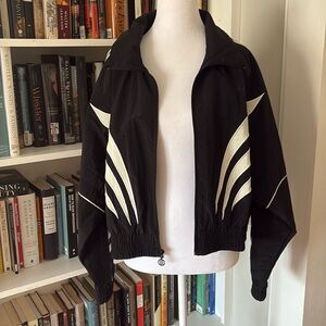 Adidas Black and White Track Jacket